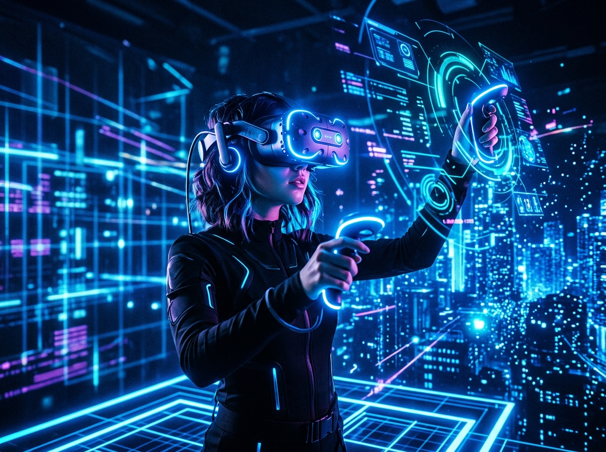 Casques et interfaces de réalité virtuelle futuristes