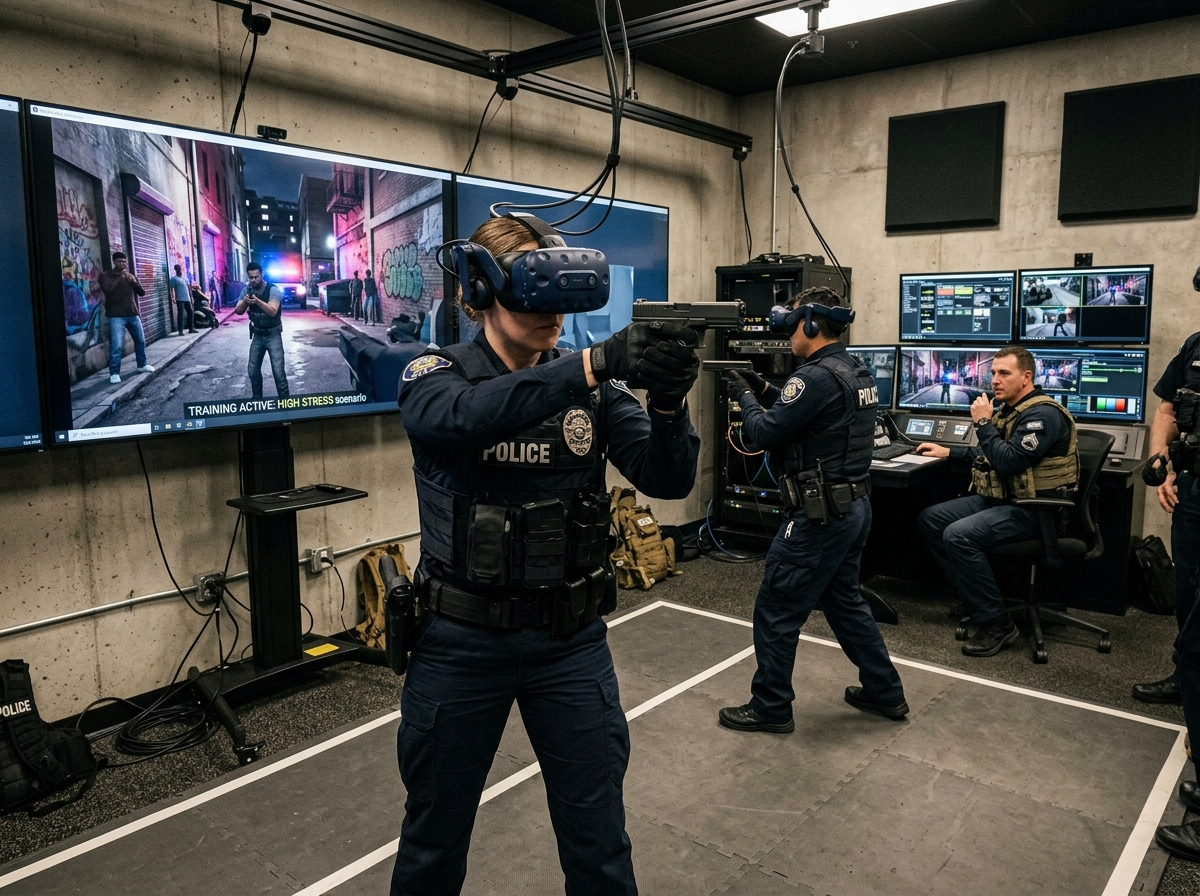 Simulation de formation forces de l’ordre en VR